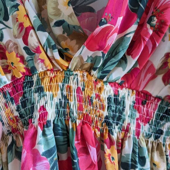 Zara/Floral Blouse Sz L - Picture 4 of 6